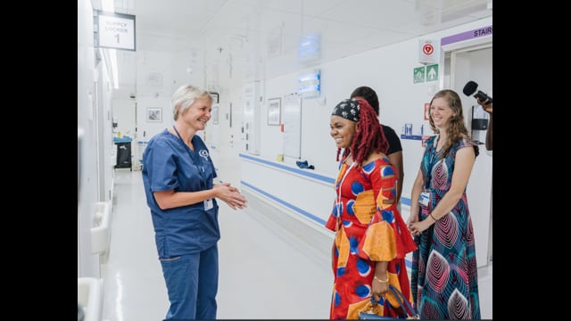 Hawa Reunited with Mercy Ships Volunteers in Sierra Leone Who helped Save Her Life
