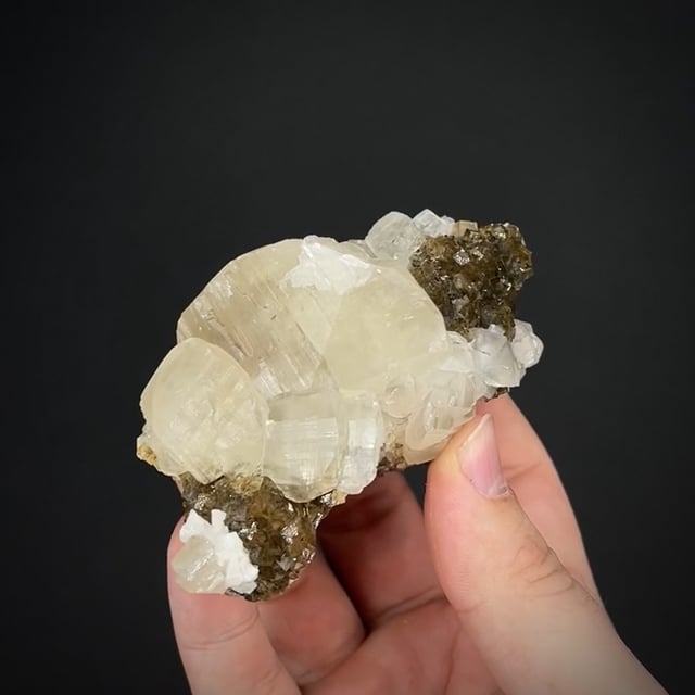 Calcite & Fluorite with Hydrocarbons