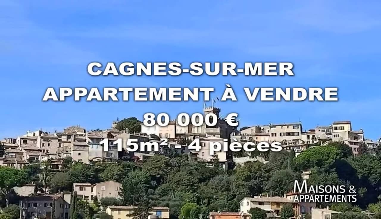 CAGNESSURMER APPARTEMENT À VENDRE 80 000