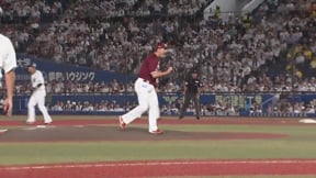 【7回裏】満塁の場面で最高のボールを投げ込む!! イーグルス・安樂智大の完璧な火消し!!  2023年9月13日 千葉ロッテマリーンズ 対 東北楽天ゴールデンイーグルス