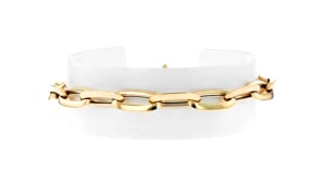 Italian 14kt Yellow Gold Jewelry Set Set of Curb-Link and Paper Clip Link Bracelets