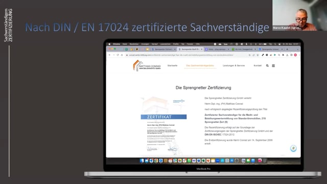 Sachverständigen Zertifizierung