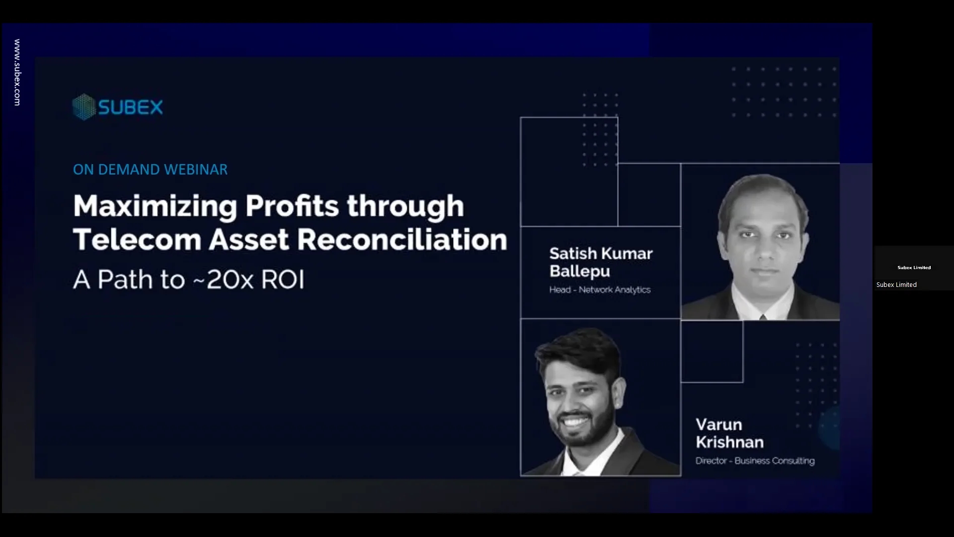 Webinar Maximizing Profits through Telecom Asset Reconciliation A Path ...