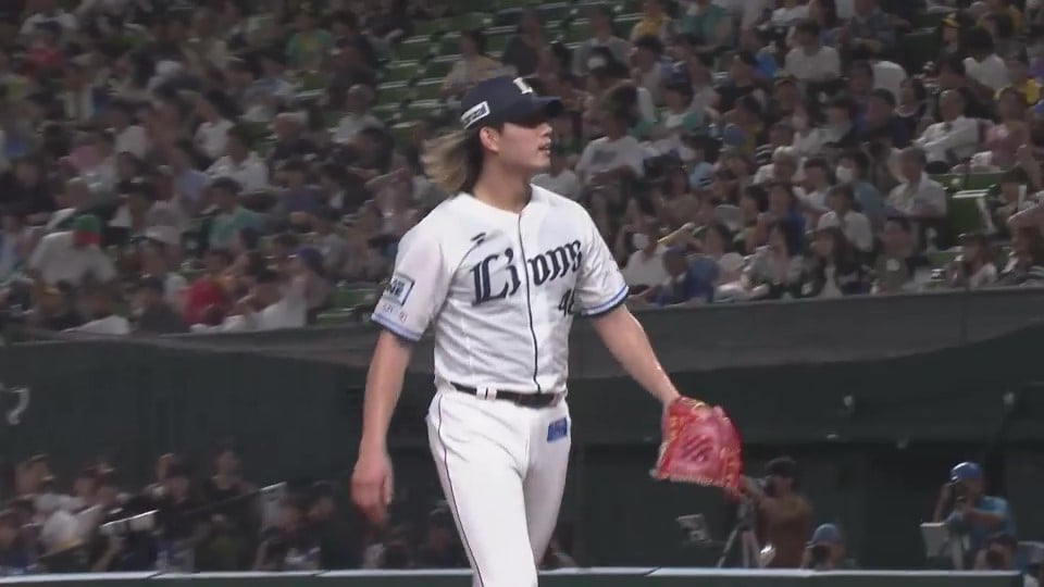 【7回表】ライオンズ・今井達也 7回113球8奪三振2失点の好投で自己最多9勝目を挙げる!!  2023年9月14日 埼玉西武ライオンズ 対 福岡ソフトバンクホークス