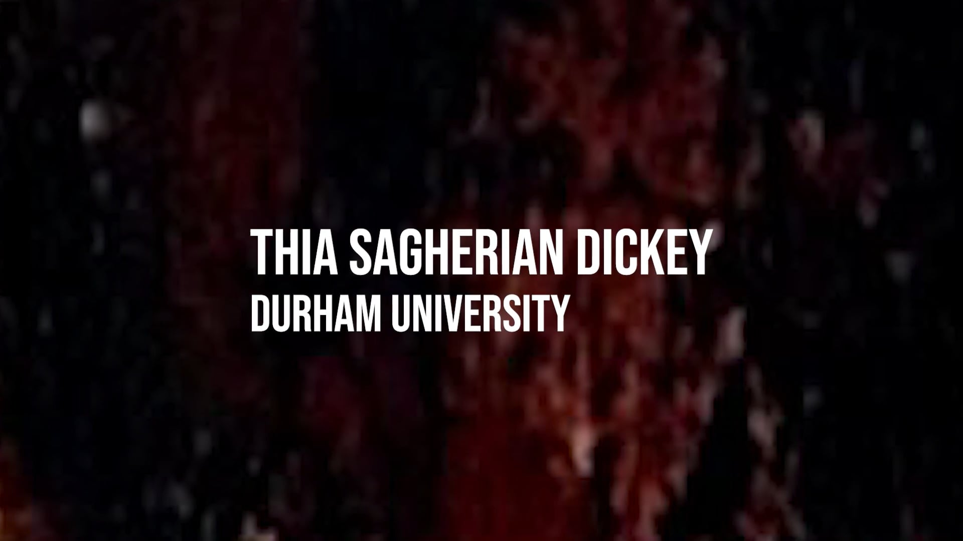 Thia Sagherian Dickey: Living With Disappearance