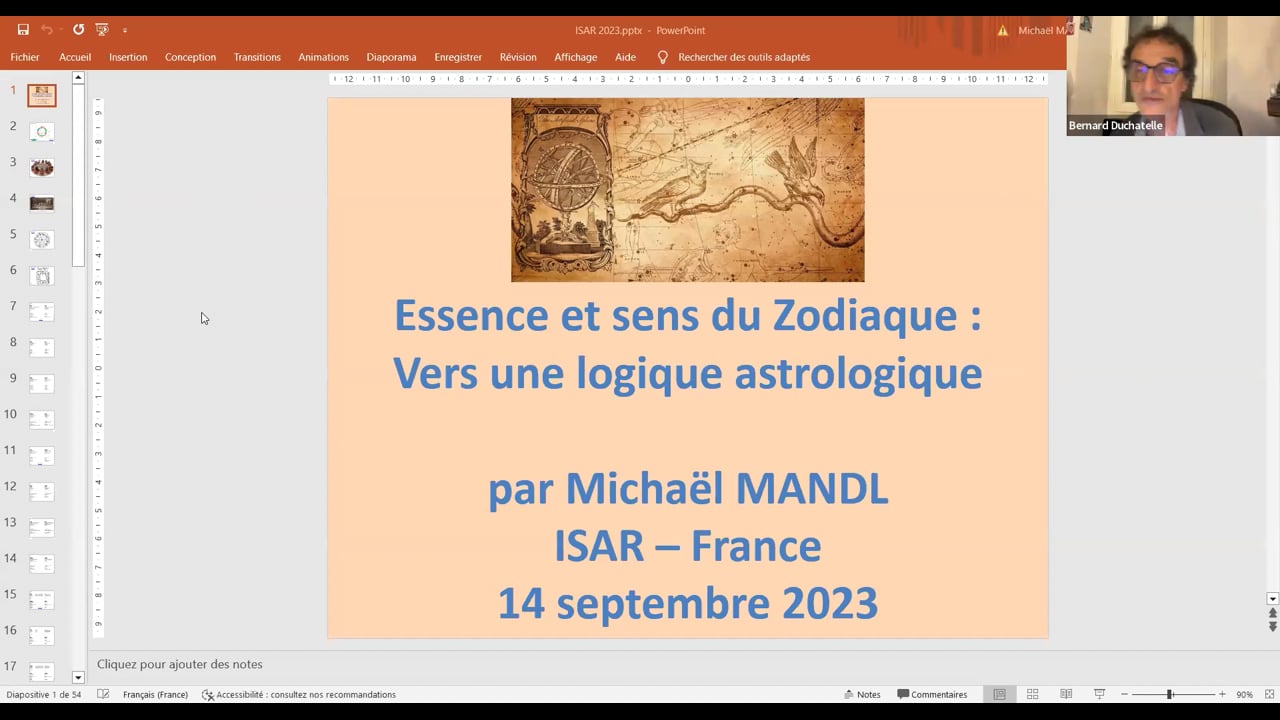 Essence et sens du zodiaque : vers une logique astrologique - Michaël MANDL 2023-09-14