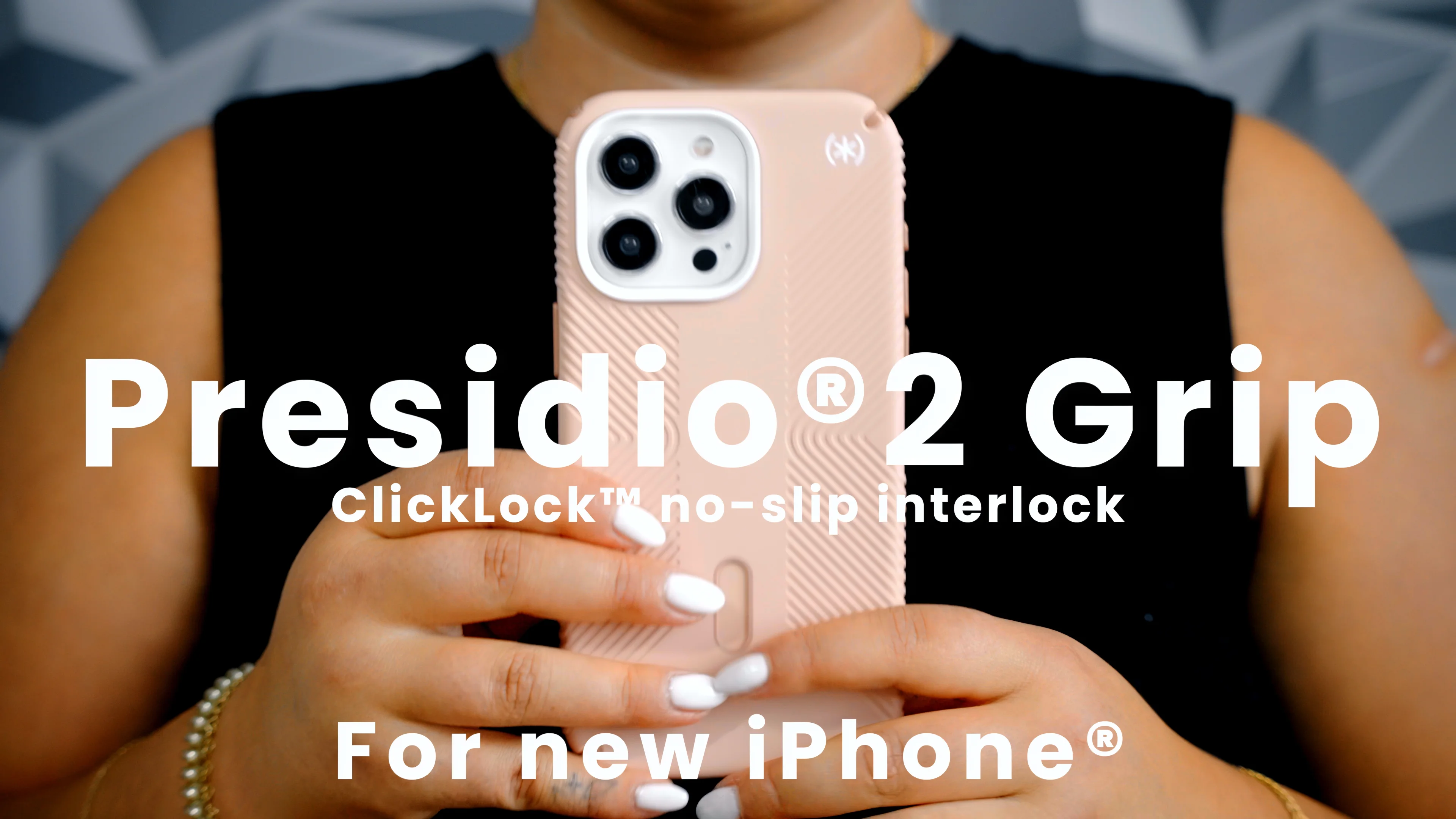 Speck Presidio2 Grip MagSafe with ClickLock Apple iPhone 15 Case