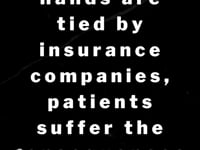 What happens when insurance companies take over patient care _