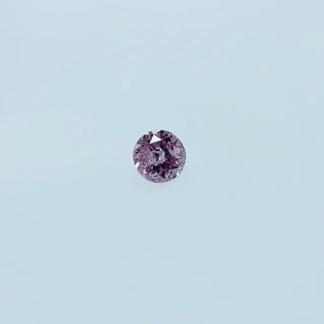 FANCY INTENSE PURPLISH PINK 0.049ct RD/RT2301/CGL