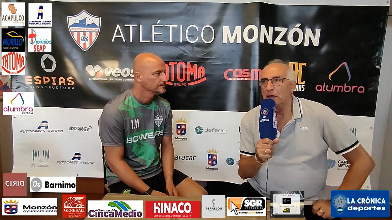 LA PREVIA /  Cariñena-Monzón  /J 2 /  Ismael Mariani ( Entrenador At.Monzón ) 3ª División