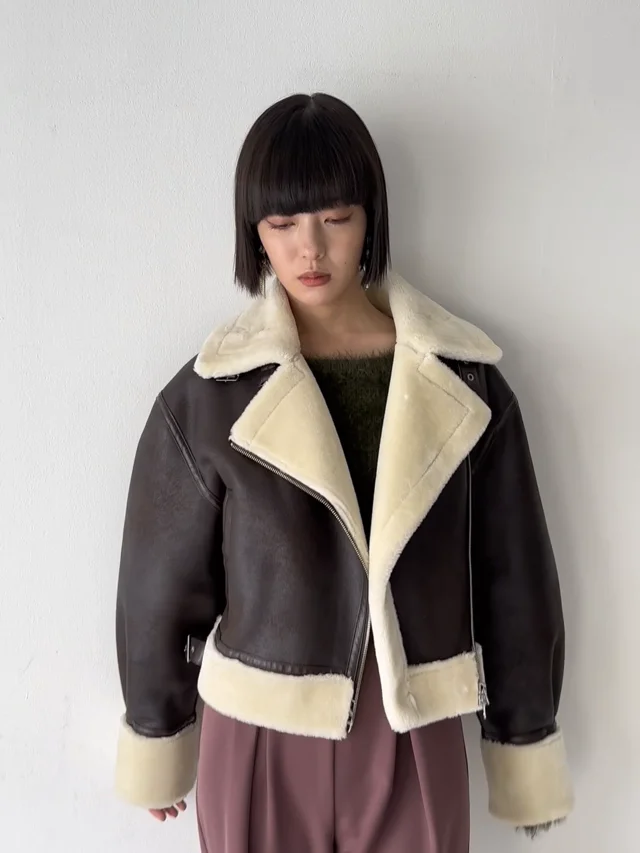 定価60万円 イタリア製 【MALO】ダブルフェイス ムートンジャケット 46 Nilway ムートンジャケット 定価60万円 イタリア製 【MALO】ダブル