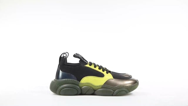 Moschino: Tenis casuales con bloques a contraste Hombre El - Main Image