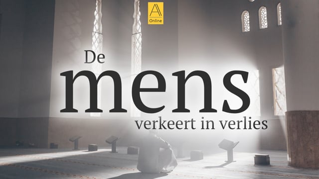 De mens verkeert in verlies