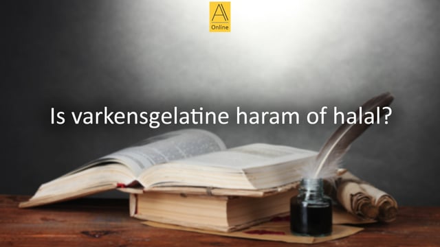 Is varkensgelatine haram of halal?