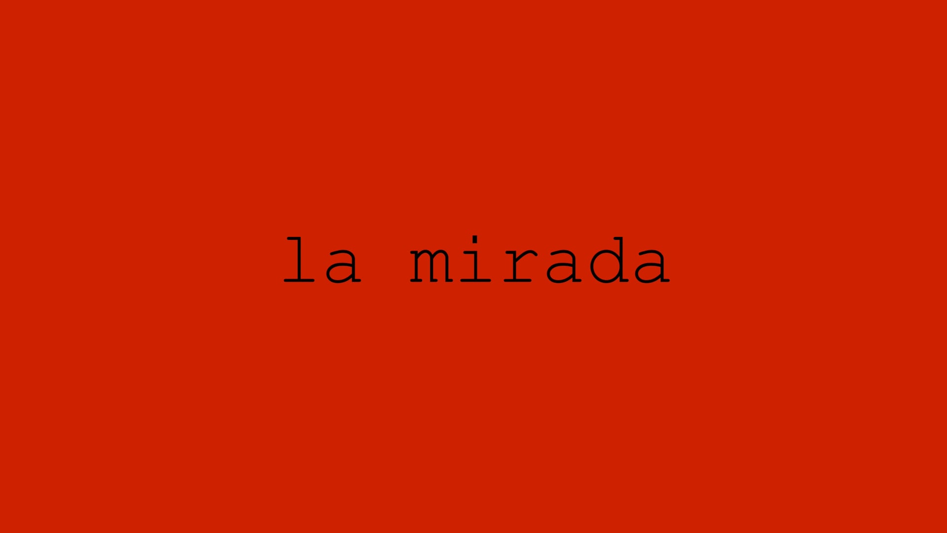 LA MIRADA de Juan Zapata