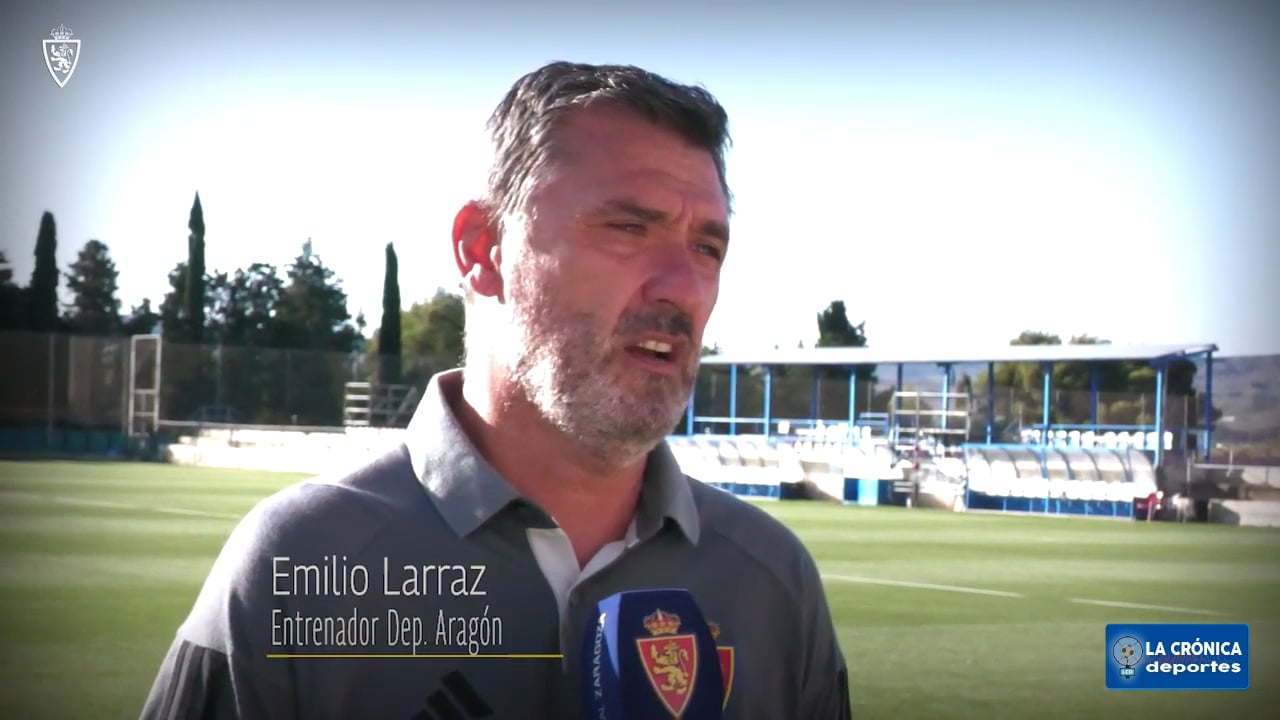 LA PREVIA / Real Sociedad C - Deportivo Aragón / EMILIO LARRAZ (Entrenador Deportivo Aragón) Jor 3 - Segunda RFEF