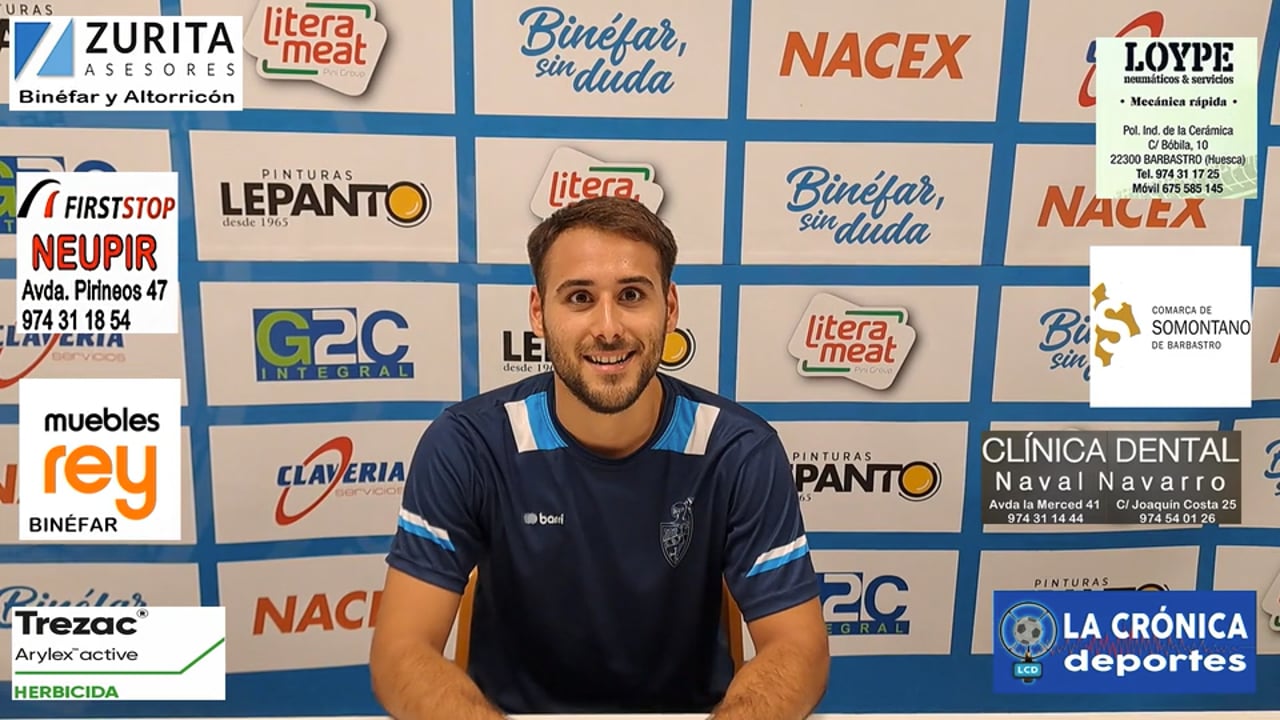 CESC GOMEZ (Jugador Binéfar) CD Binéfar 1-0 TAMARITE / Jornada 2 / 3ª División