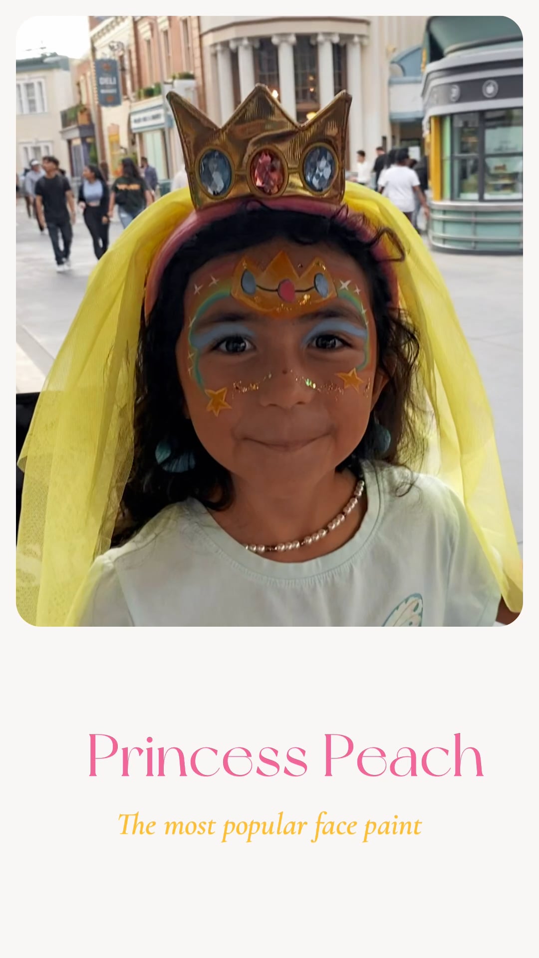 Princess Peach Face Paint