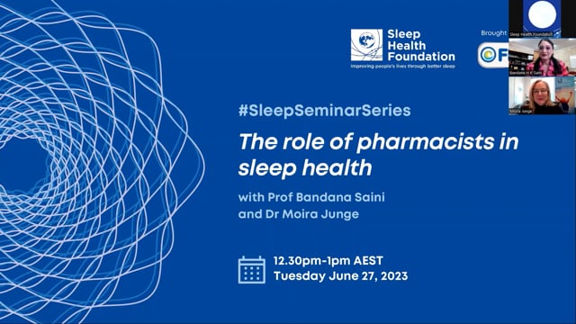The Role of Pharmacists in sleep health