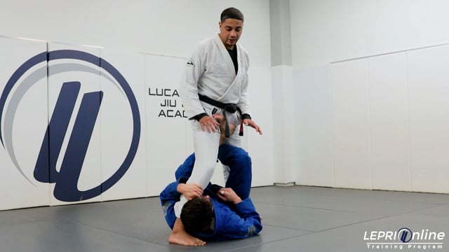 X Guard Escape to Knee On Belly