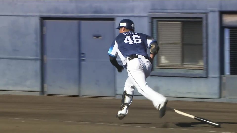 【ファーム】貴重な追加点!! ライオンズ・鈴木将平 ライトへタイムリーヒットを放つ!!  2023年9月18日 北海道日本ハムファイターズ 対 埼玉西武ライオンズ