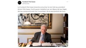 Mor el farmacèutic i mecenes cultural Antoni Vila Casas als 92 anys
