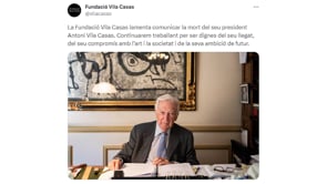 Mor el farmacèutic i mecenes cultural Antoni Vila Casas als 92 anys