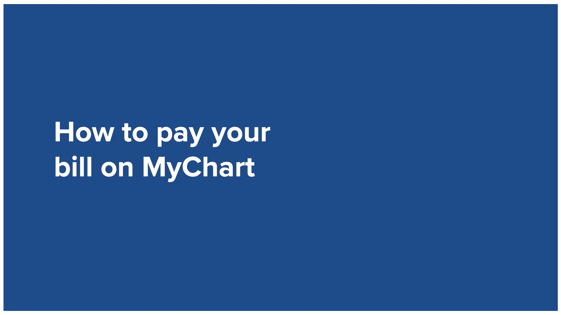 how-to-pay-your-bill-on-mychart-on-vimeo