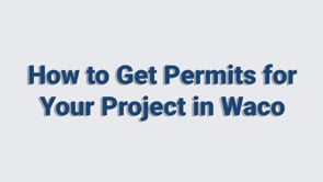 City of Waco Permits: How to
