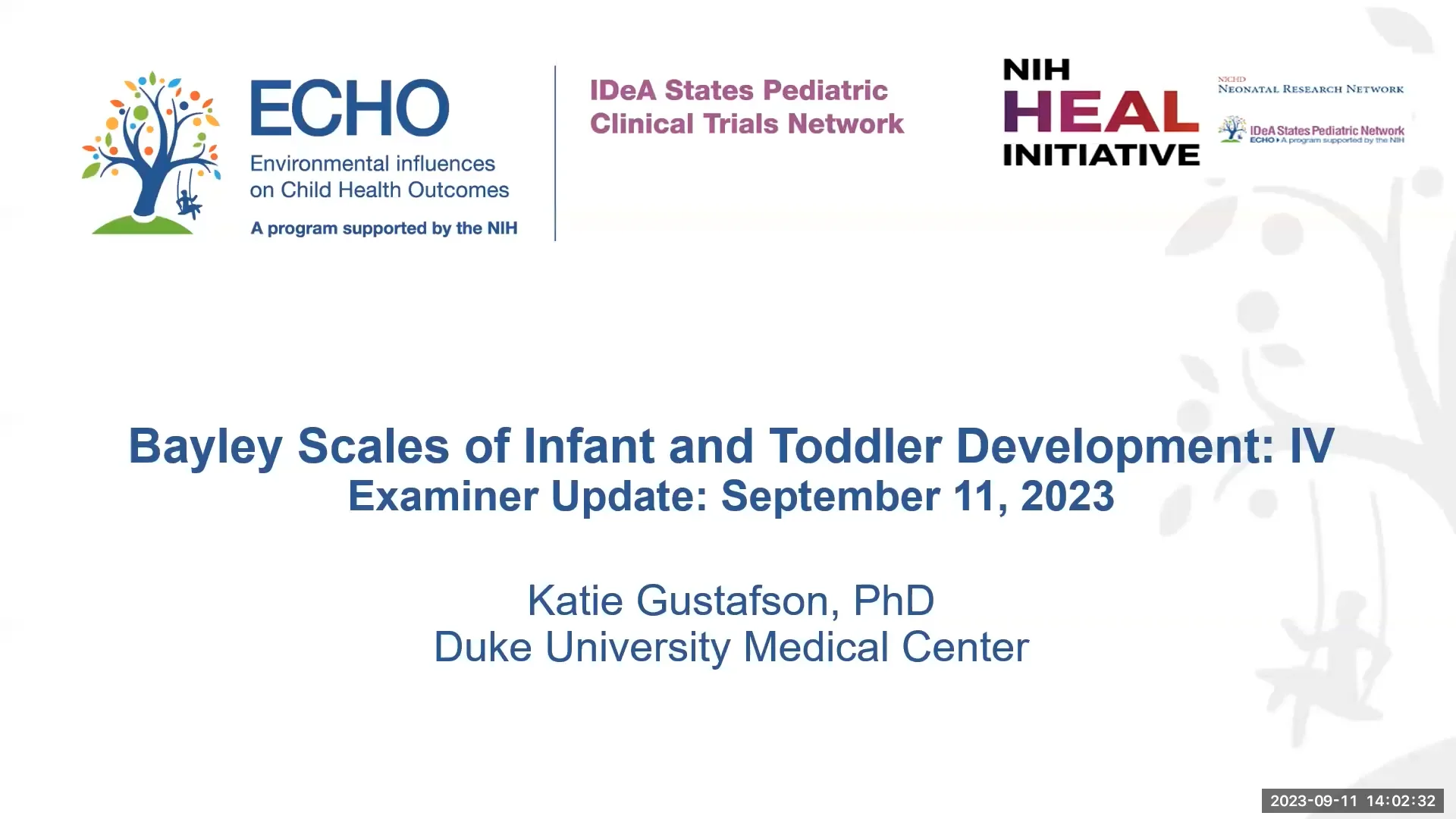 Bayley scales of infant and toddler development iv examiner update 9 