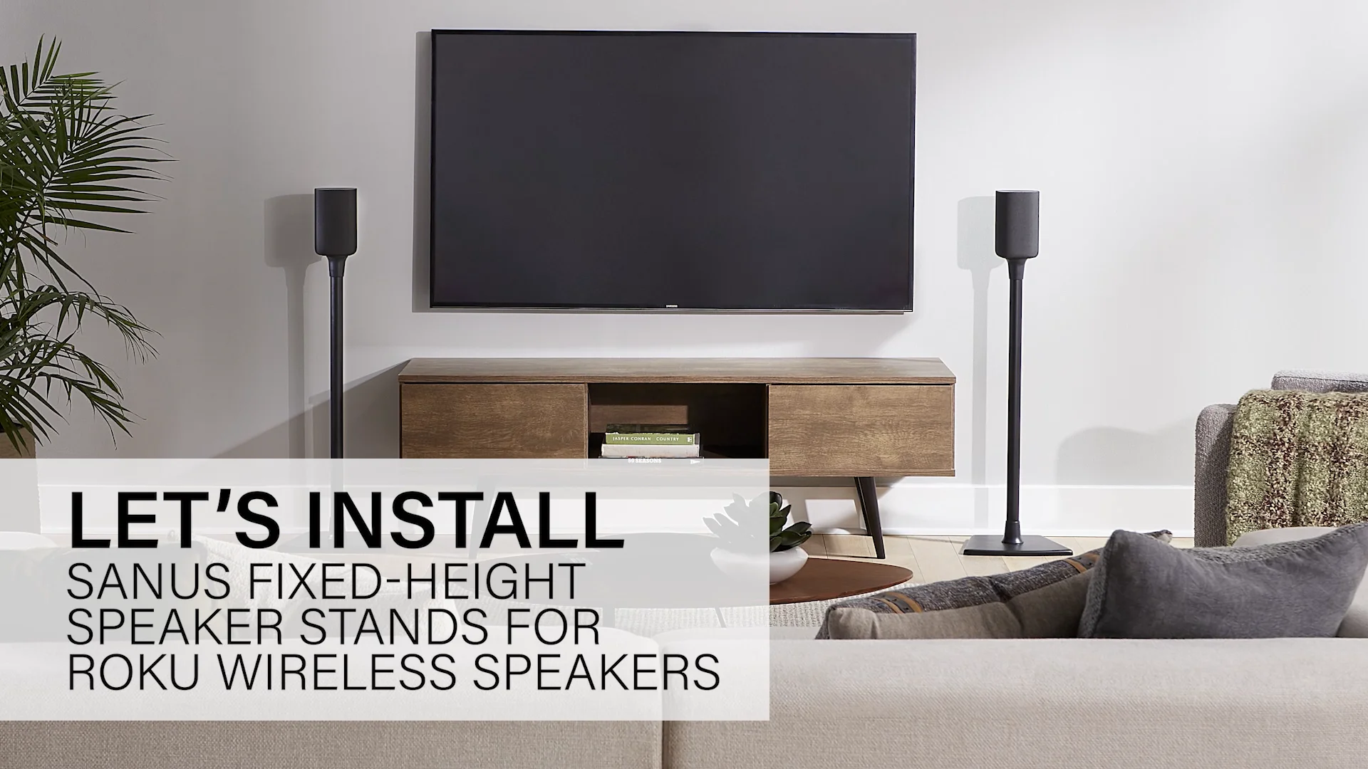 SANUS OSSR2 | Wireless Series Speaker Stands | Speaker Mounts and