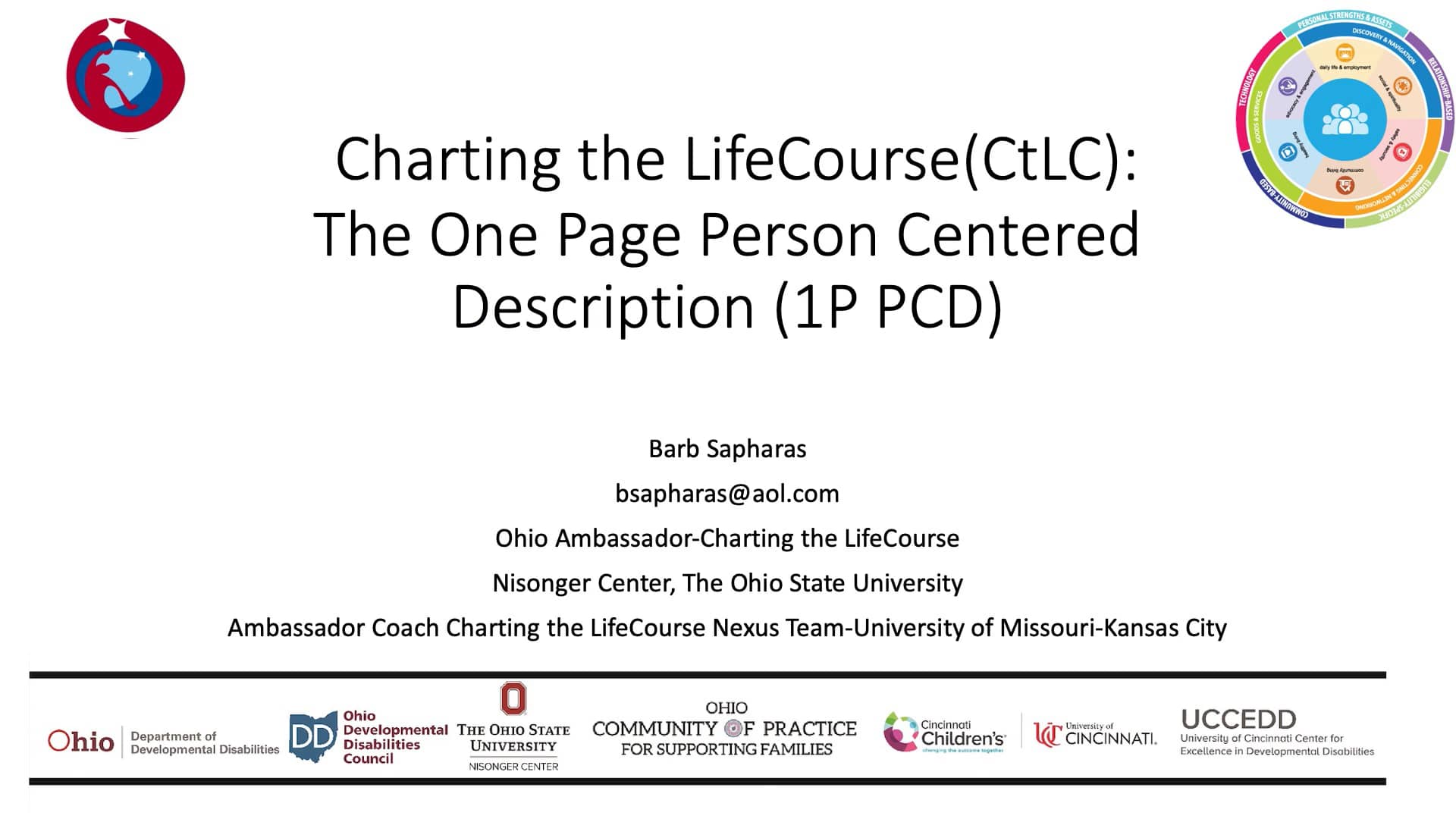 Charting the lifecourse the one page person centered description on vimeo