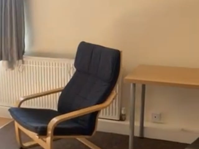 Video 1: Front large double bed room with large wardrobe and chair
