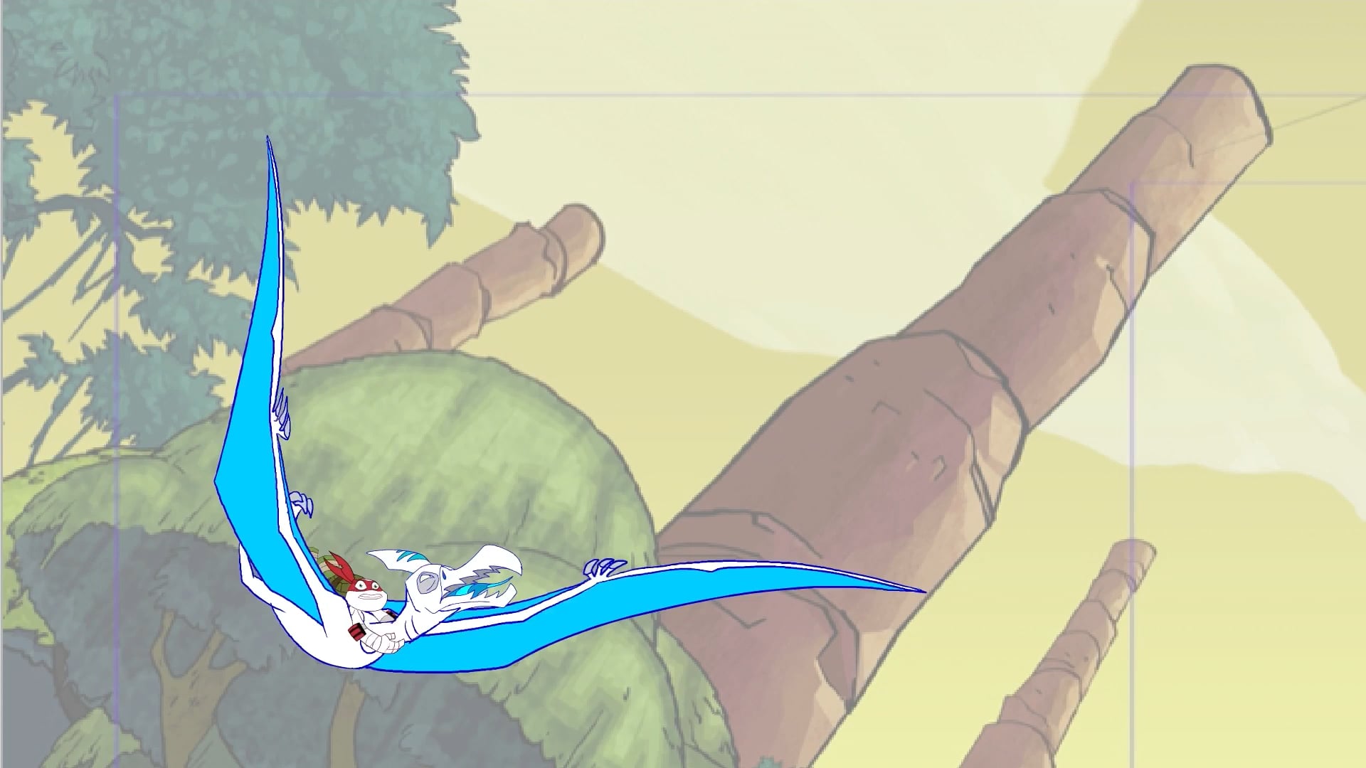 TMNT - Ptero Flight (Anim Sample)