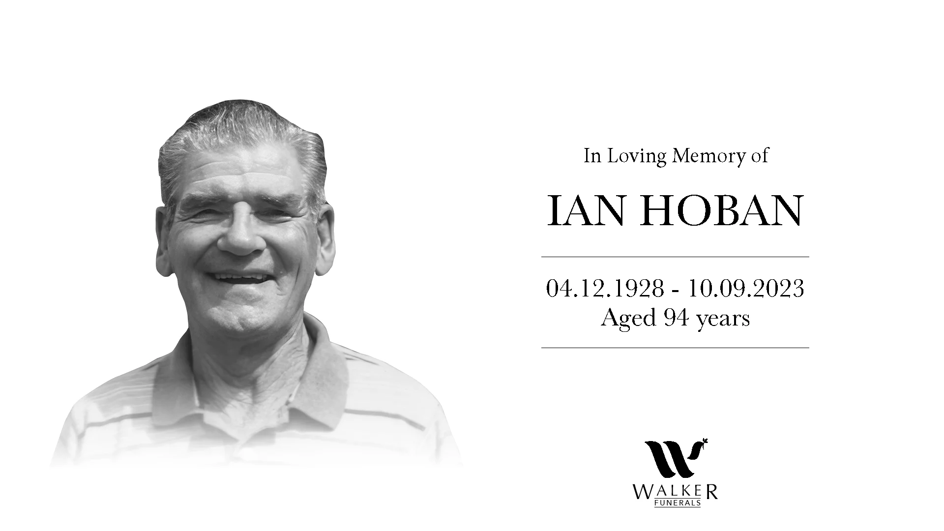 Robert B Walker Funerals Ian Hoban On Vimeo