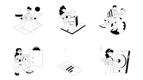 Animated Online Survey Illustrations, an Illustration by Prosymbols (Thumbnail 8 of 8)