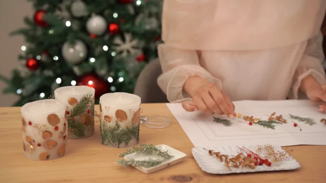 【Craftieプロデュース】サブスク定期便 “Craftie Home Box“ ボタニカルキャンドルで彩る あたたかなクリスマス《PC》