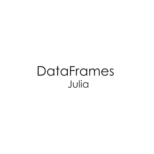 DataFrames