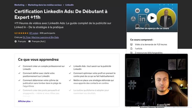 vous apprendre à créer une PUBLICITÉ LINKEDIN ADS
