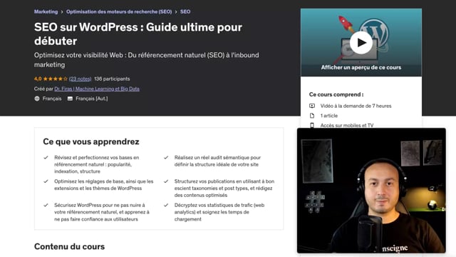 vous fournir une formation Seo sur Wordpress