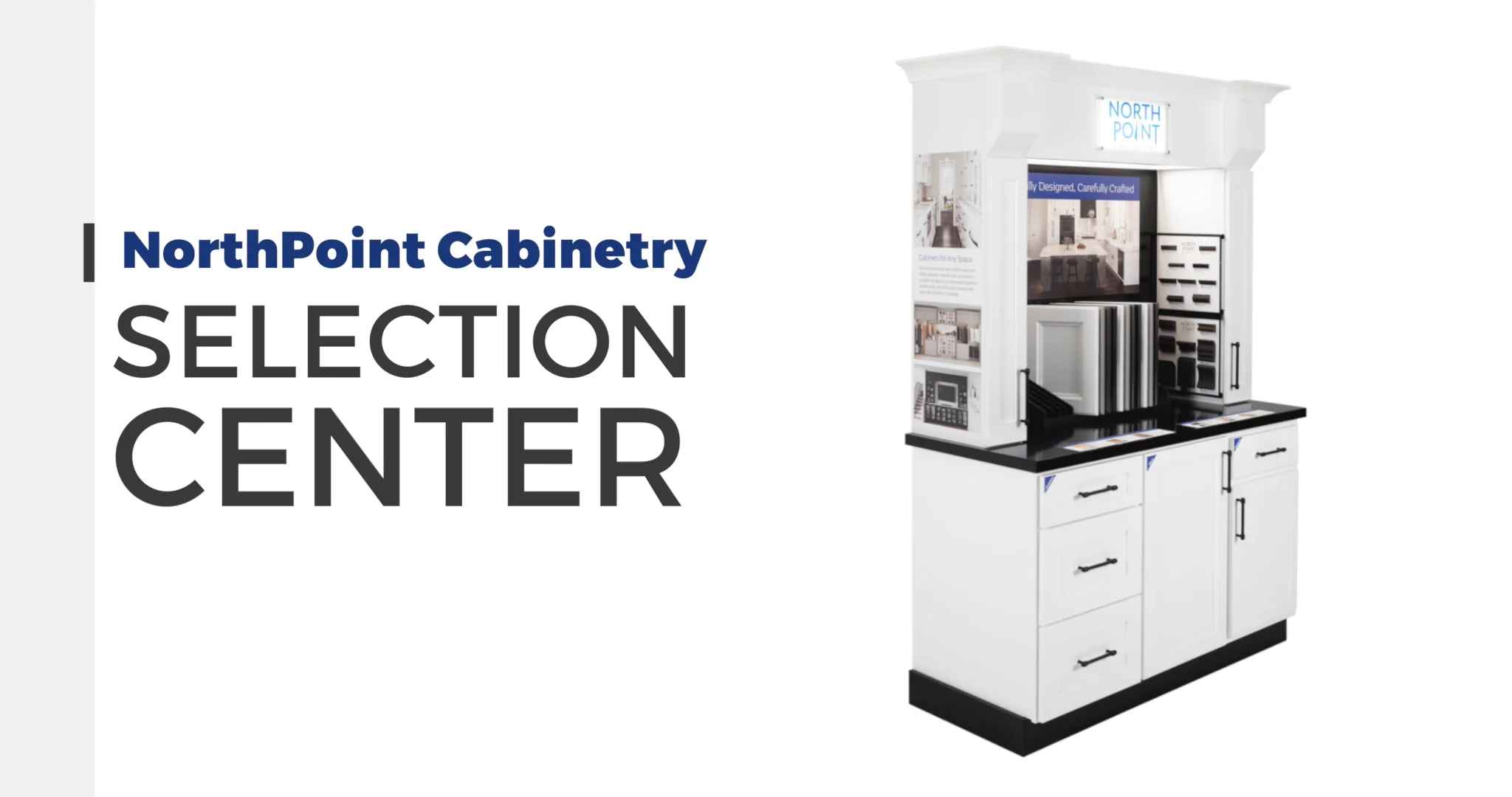 The Selection Center Full Display from NorthPoint Cabinetry