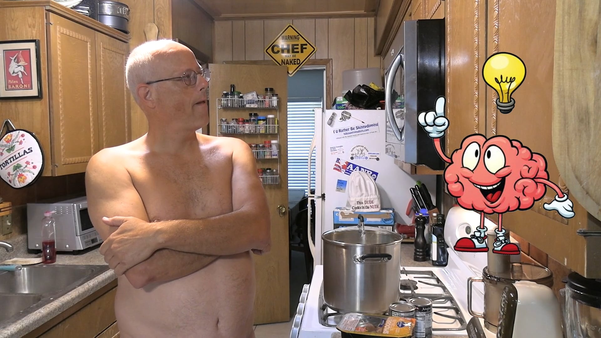 This Dude Cooks in the Nude: Whatnot Soup