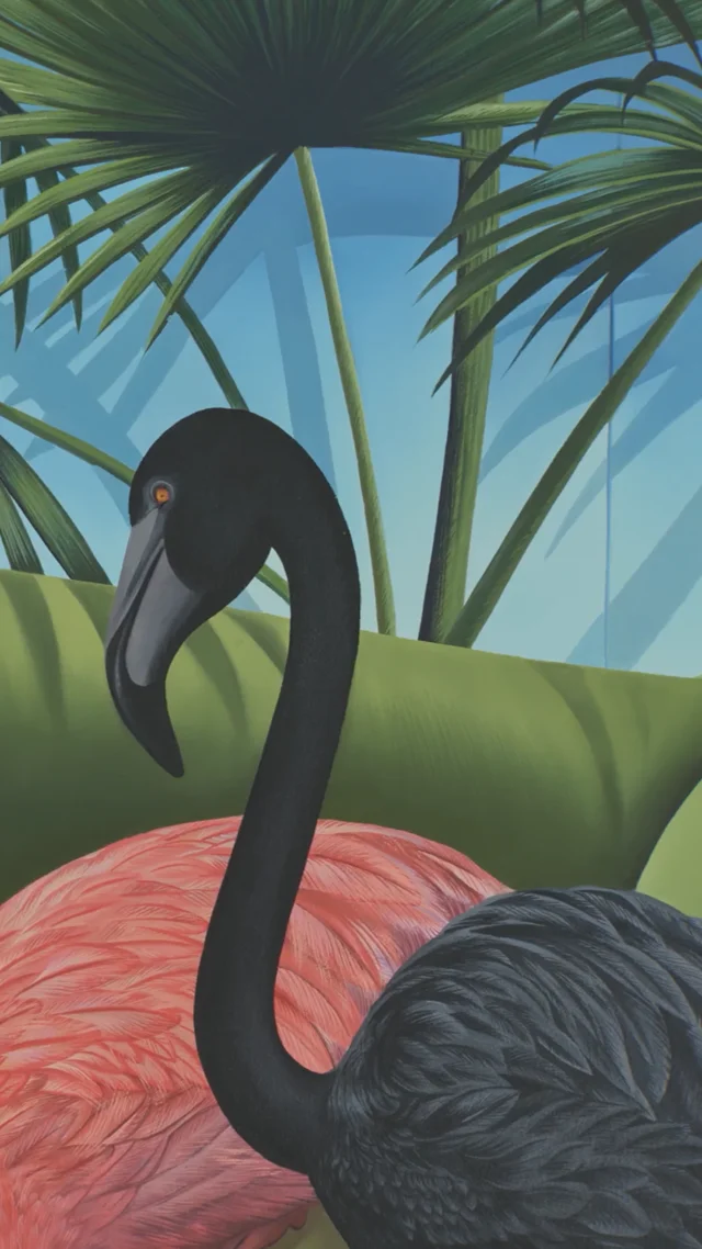 louis vuitton flamingos Painting