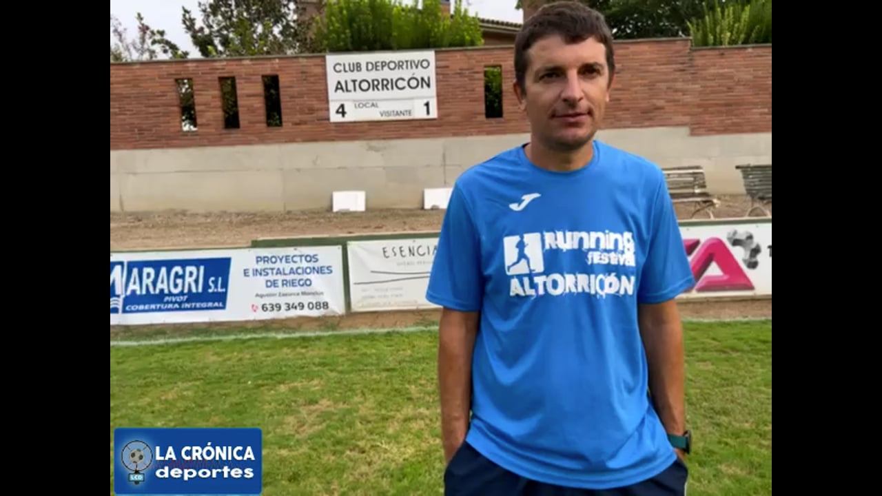 ROMÁN PANADERO (Entrenador Altorricón) CD Altorricón 4-1 AT Binéfar / J2 - Regional Preferente G1 / Fuente: CD Altorricón