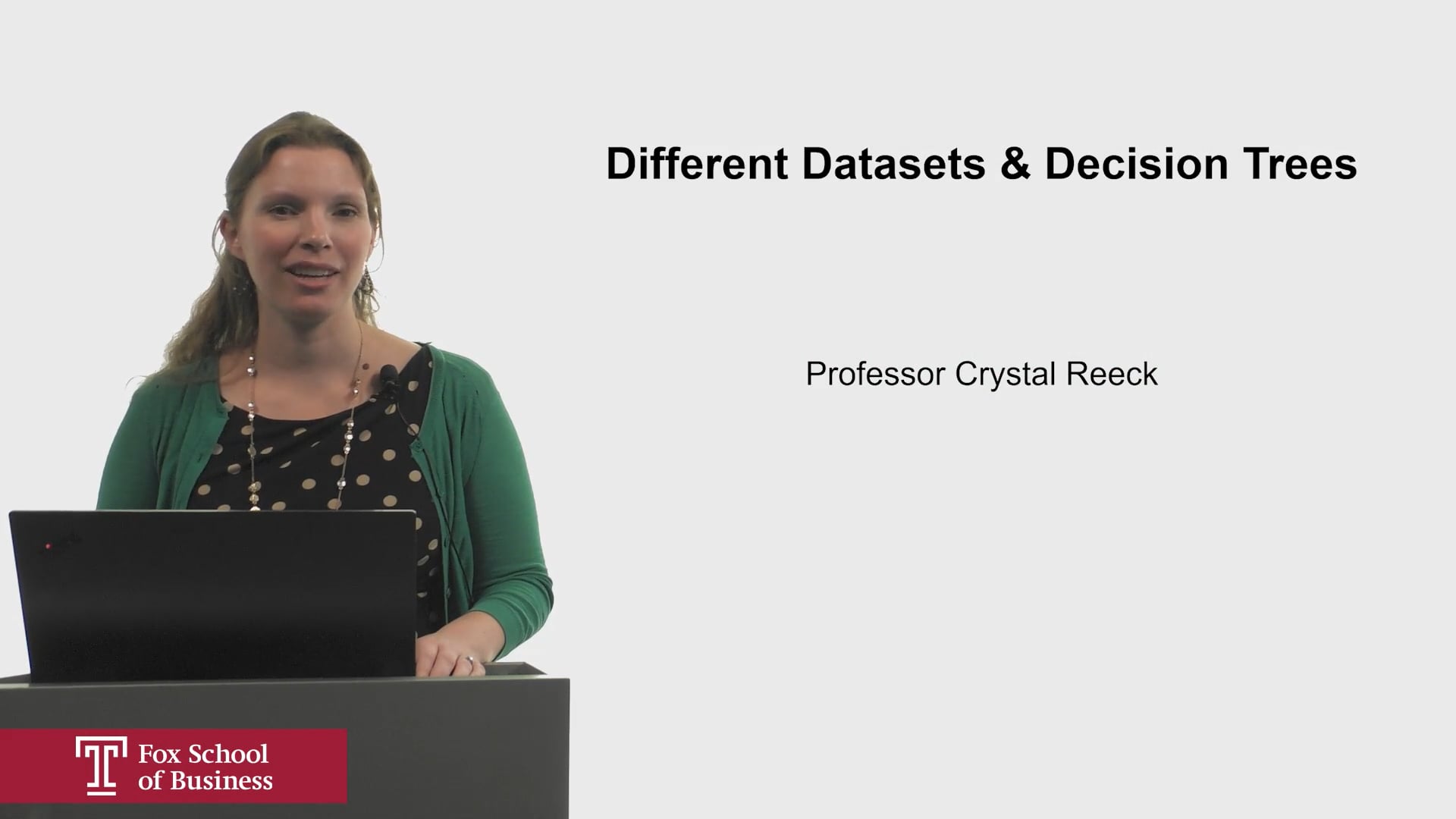 Different Datasets & Decision Trees