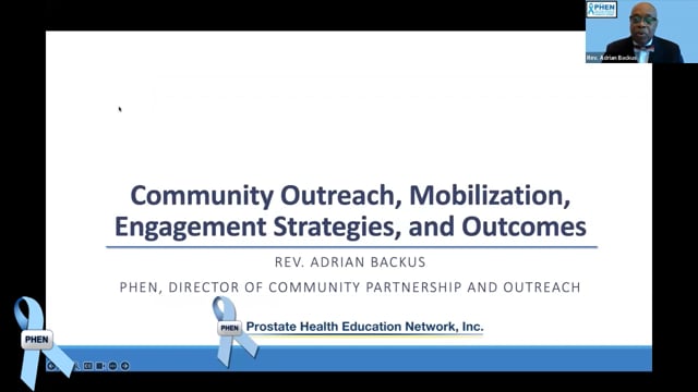 An Overview of the Prostate Cancer Disparity Rally Progress and Accomplishments: Rev. Adrian Backus
