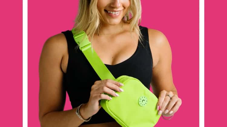 Lime Canvas Crossbody Bag #2176 on Vimeo