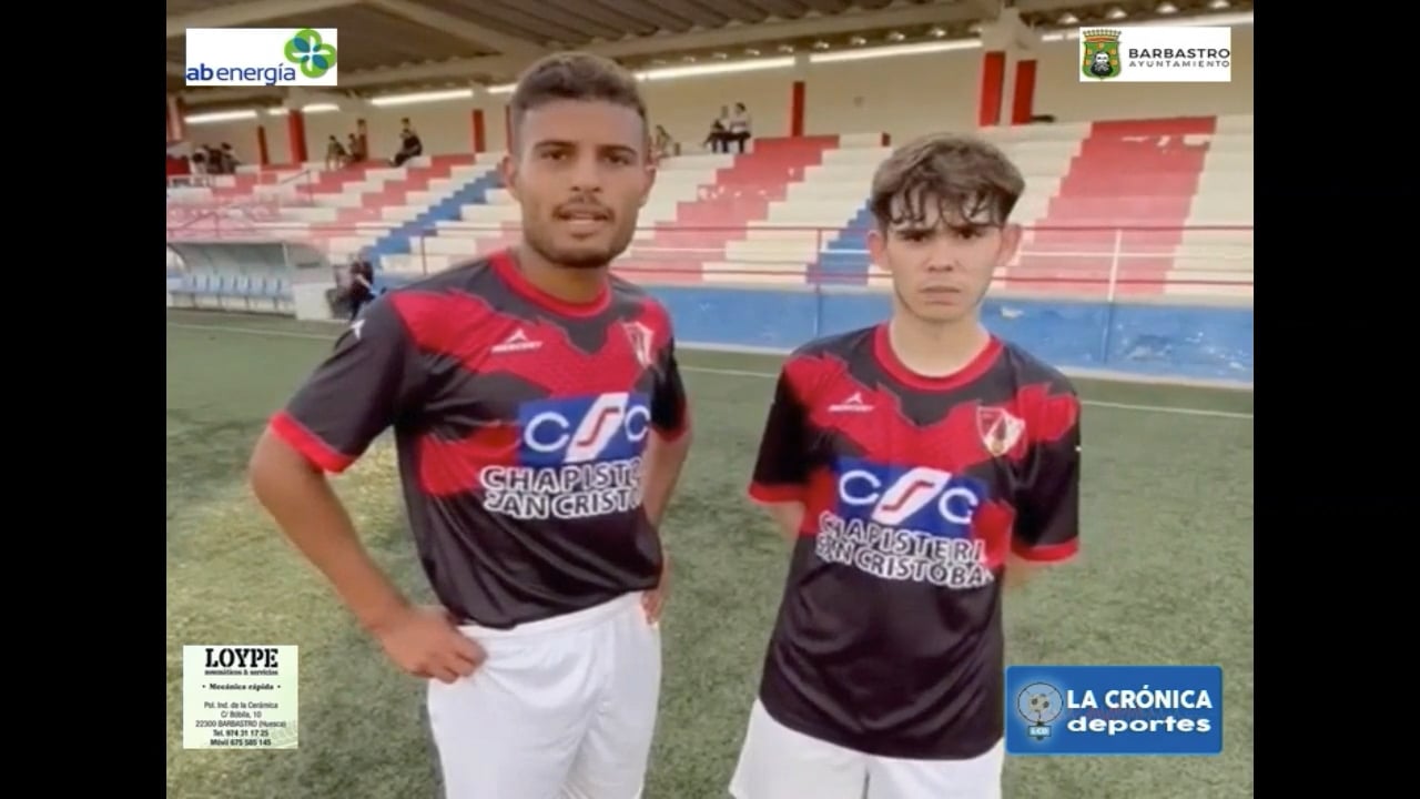 YASSINE y MONTERO (Jugadores Barbastro B) Monzón Fútbol Base 0-6 Barbastro B Somontano / Jornada 1 / Segunda Regional Gr 2-2