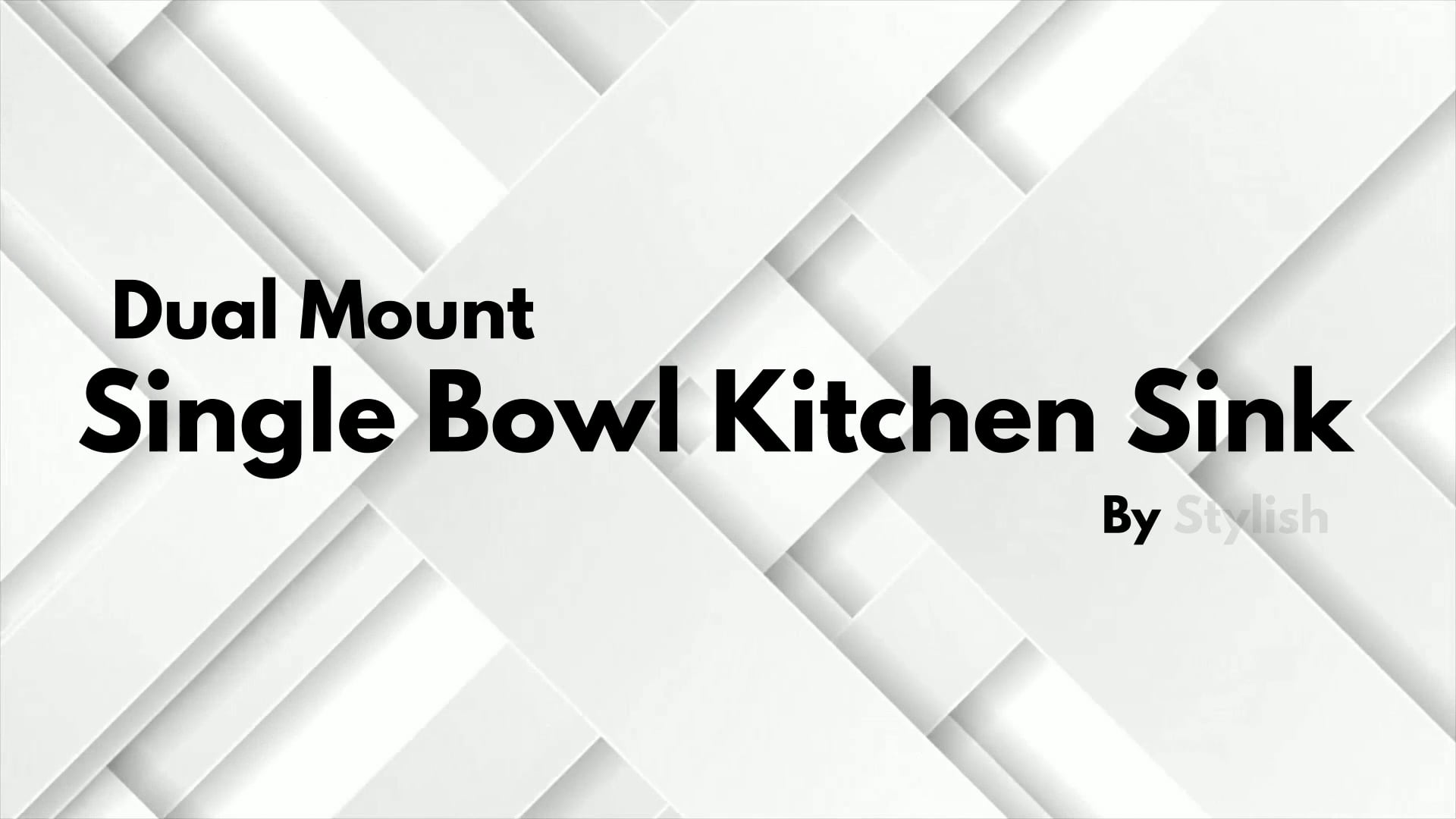 STYLISH 21 inch Single Bowl Undermount and Drop-in Stainless Steel Kitchen Sink