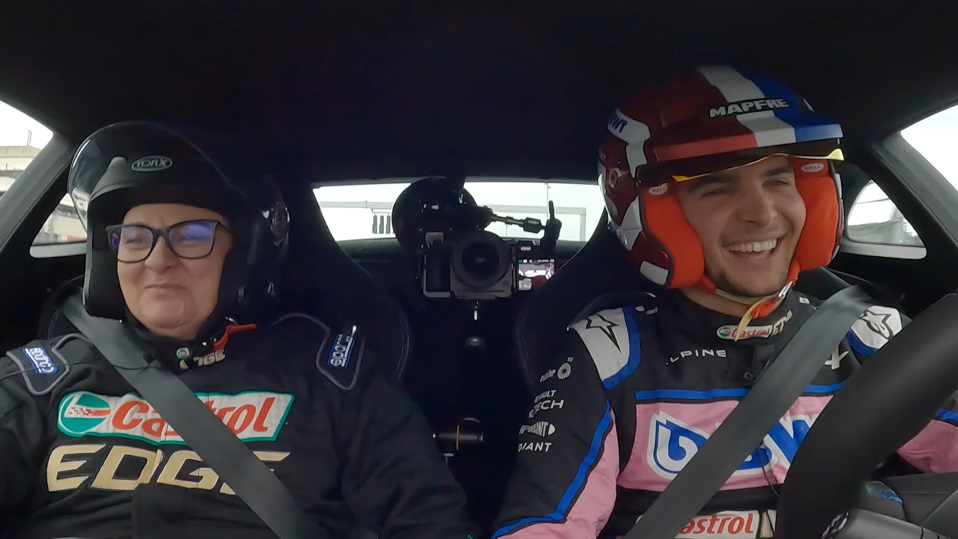 CASTROL - BWT Alpine F1® Team driver Esteban Ocon surprises guests with passenger laps at Circuit Paul Ricard